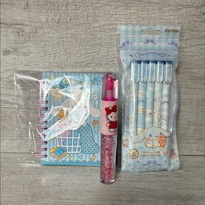 Hello Kitty Pink and Blue Stationery Collection